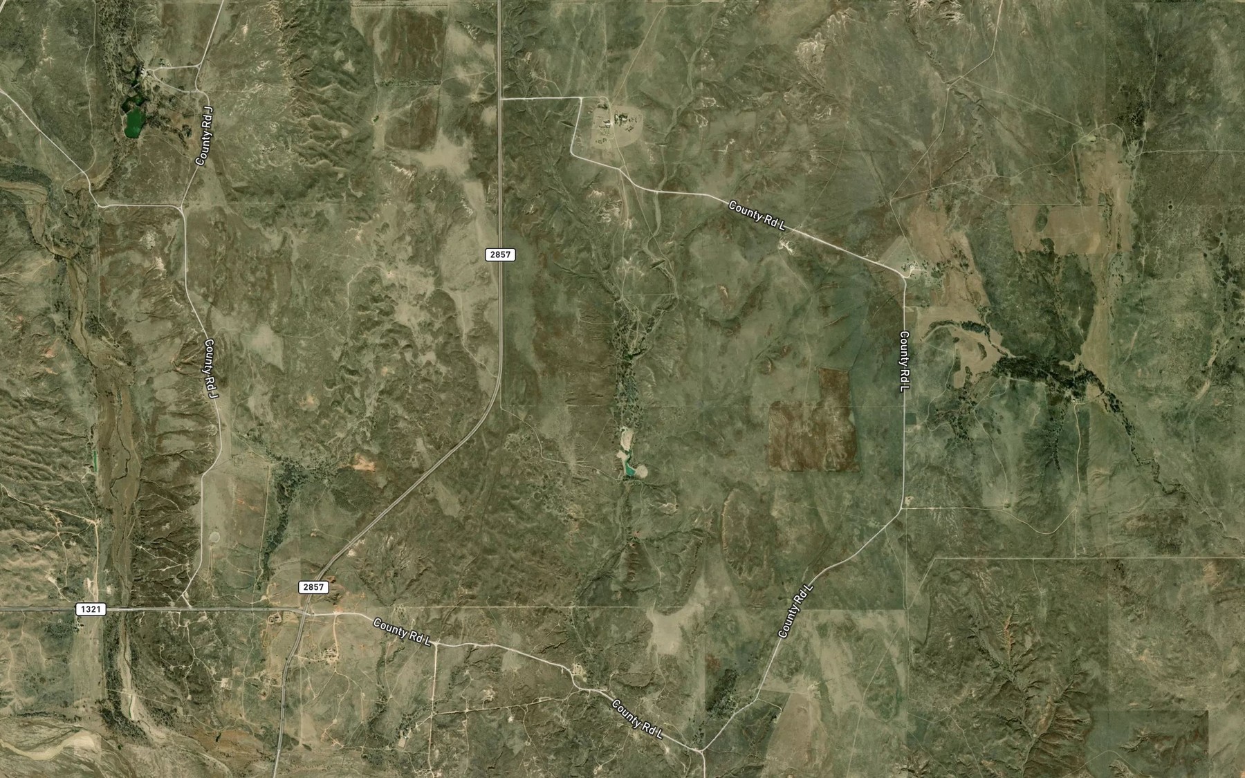 Satellite map of the Tadpole Lake