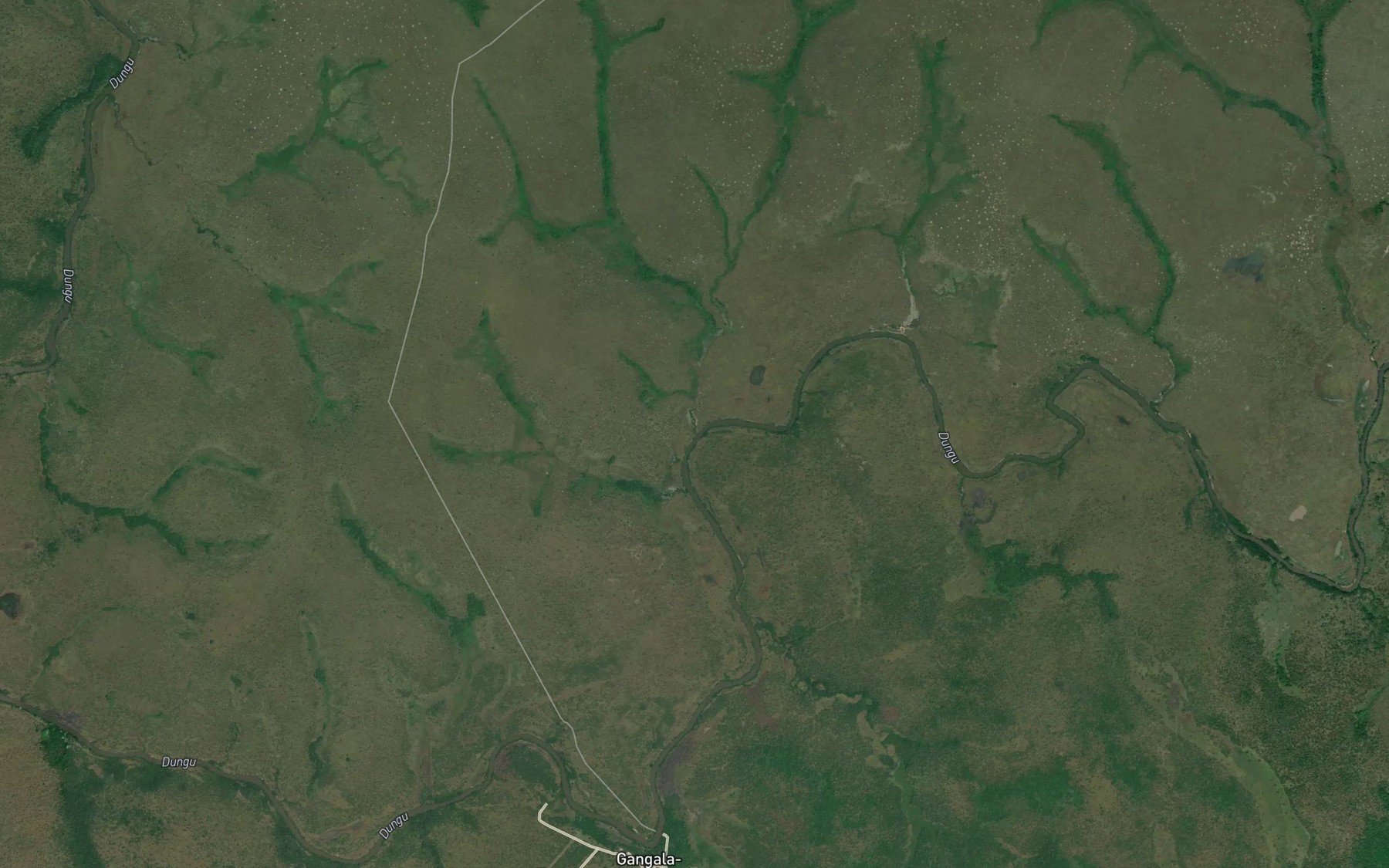 Satellite map of the Nambia