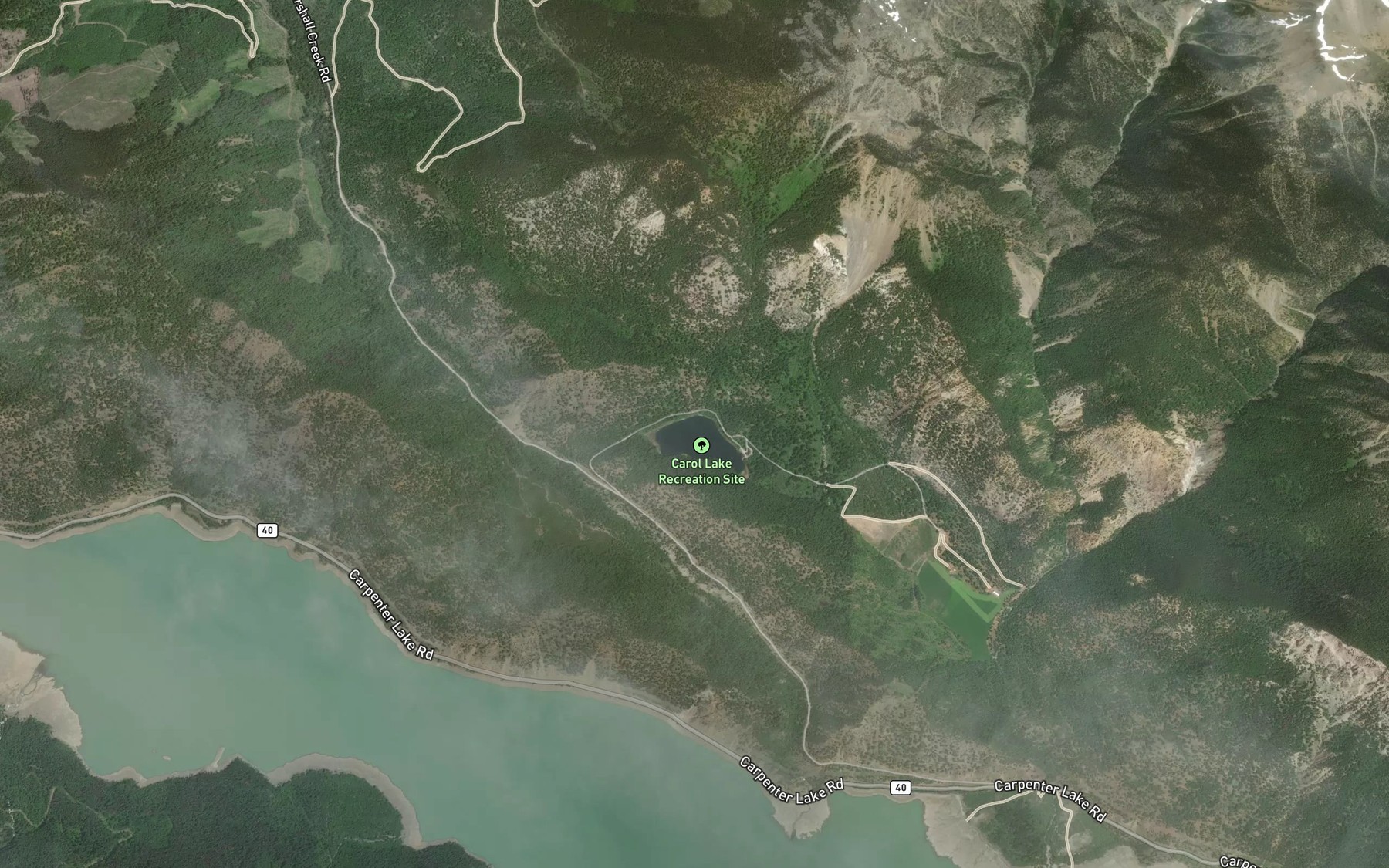 Satellite map of the Reserve nationale de faune de Columbia