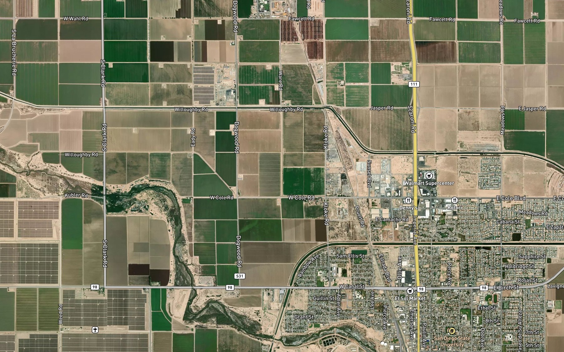 Satellite map of the Beech Lateral Two