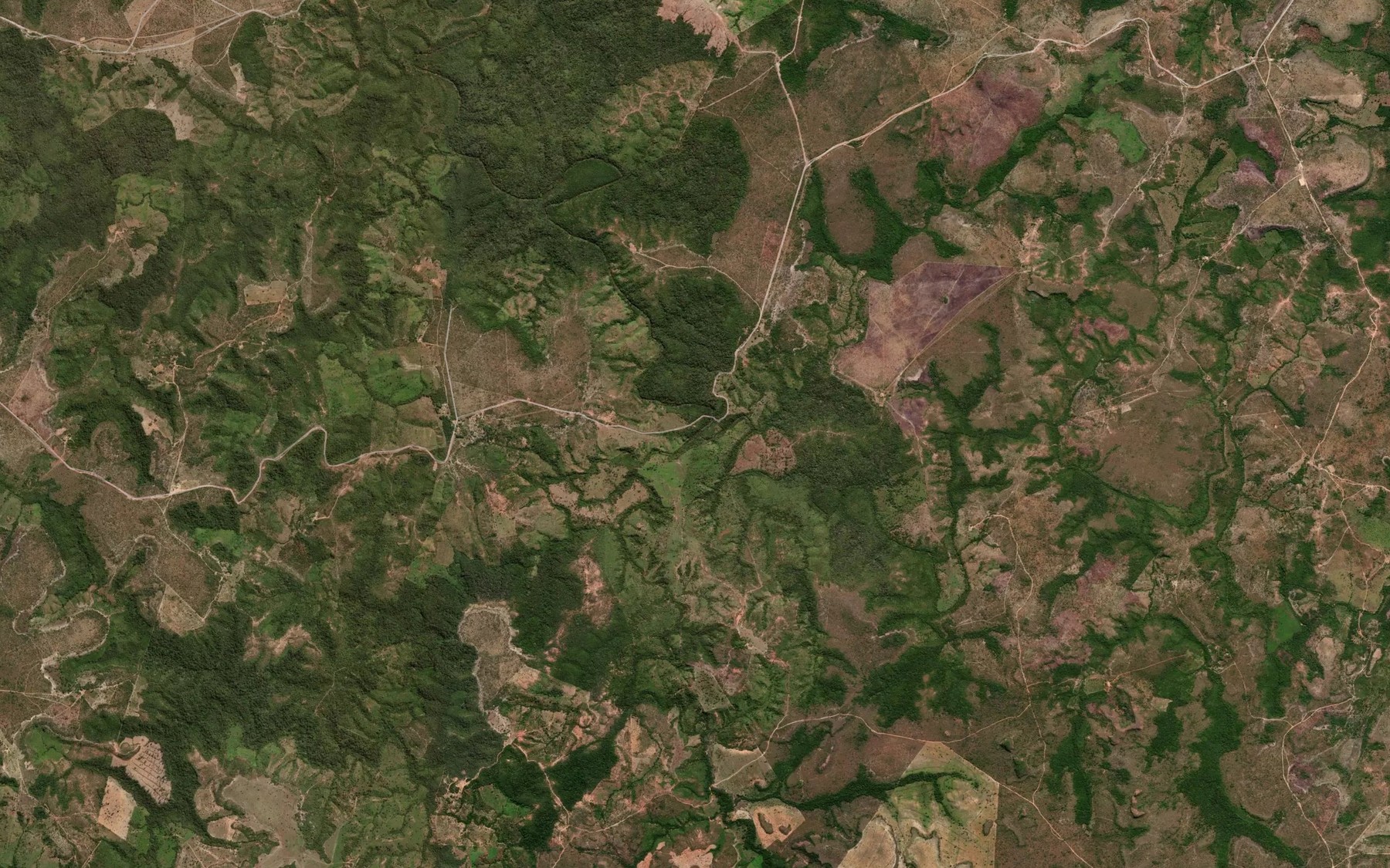 Satellite map of the Ribeirao Sao Raimundo