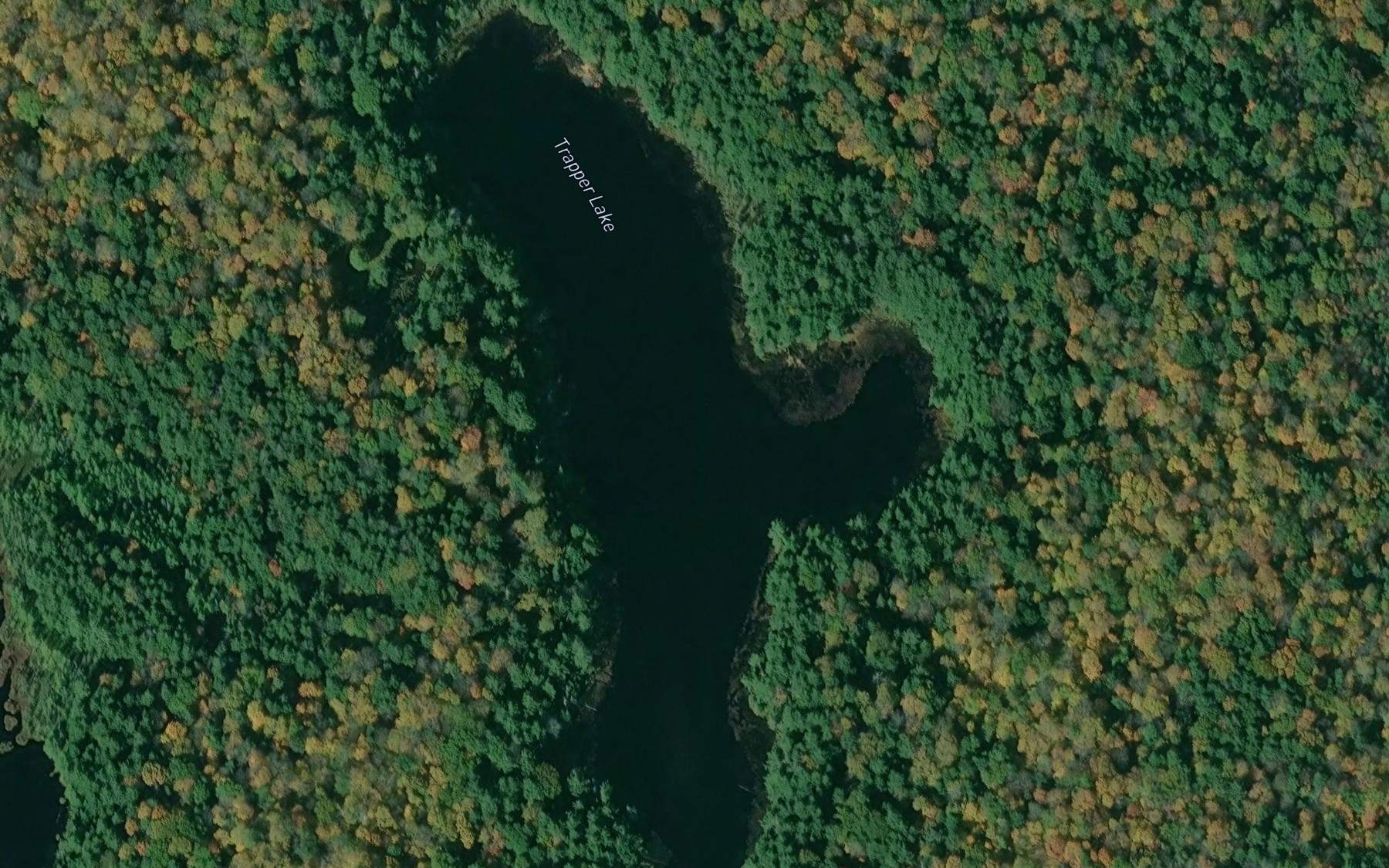 Satellite map of the Trapper Lake