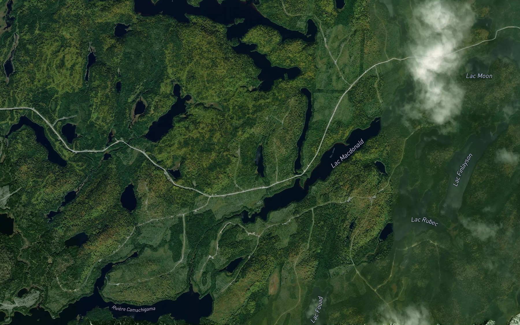 Satellite map of the Lac Obo