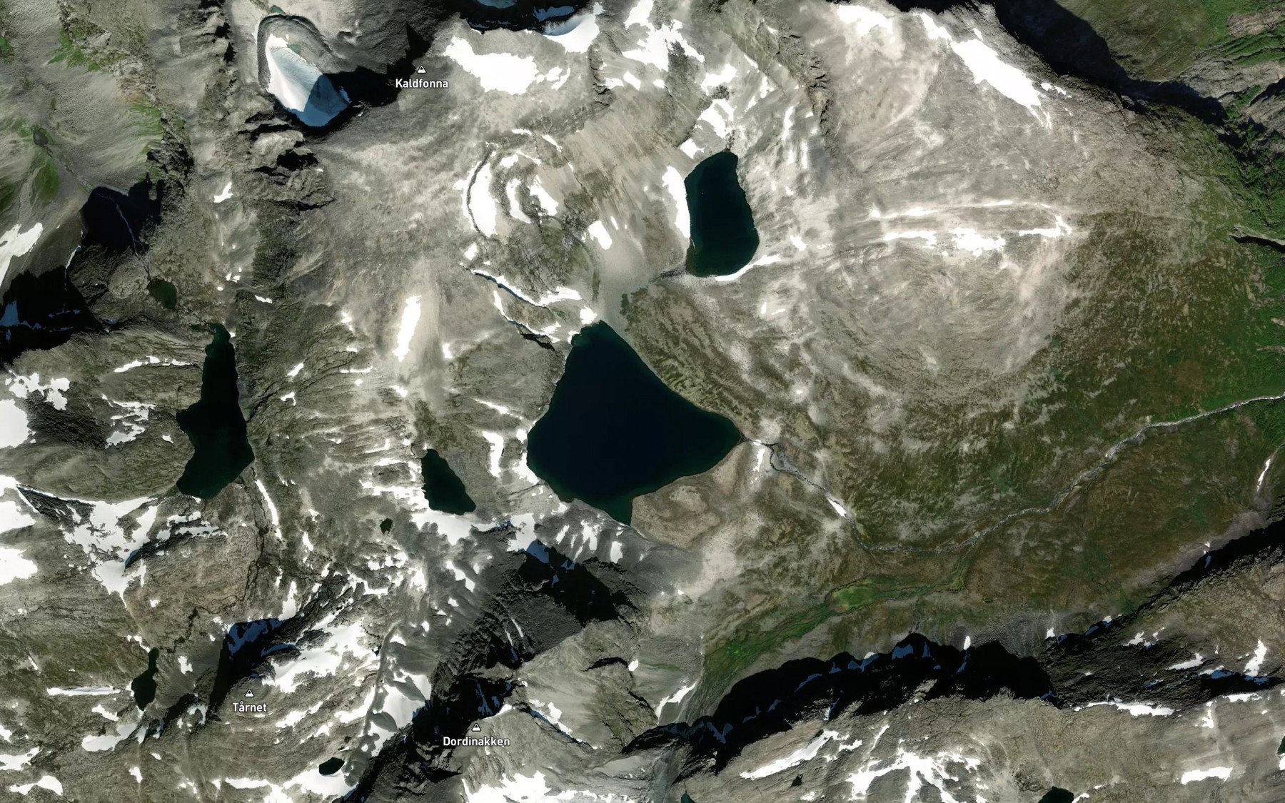 Satellite map of the Serkjedalsvatnet