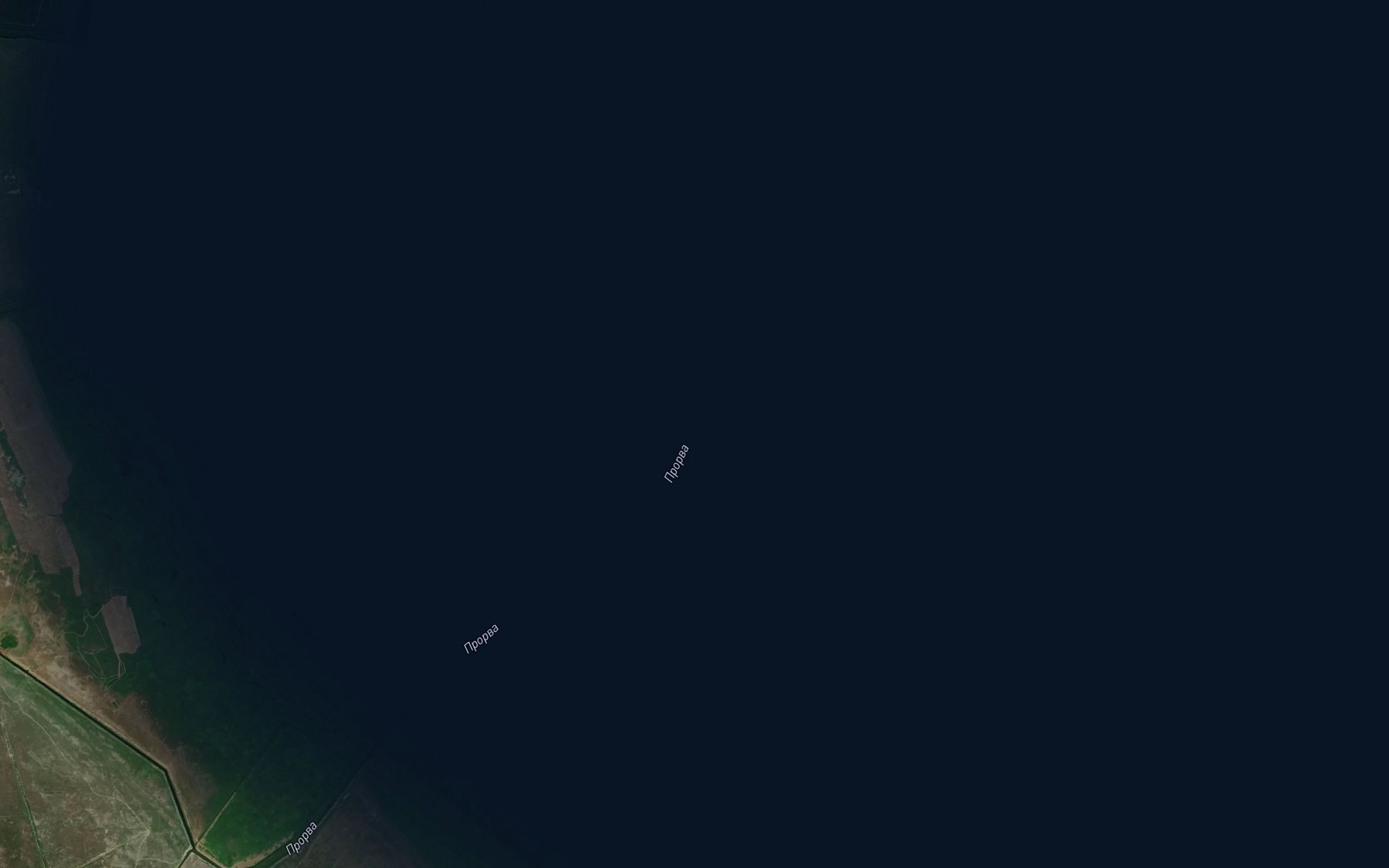 Satellite map of the Prorva