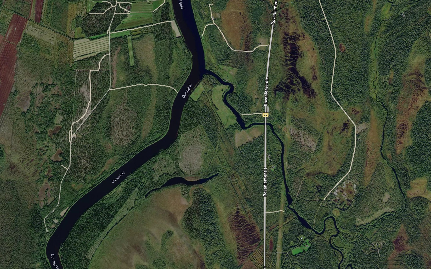 Satellite map of the Maunujoki