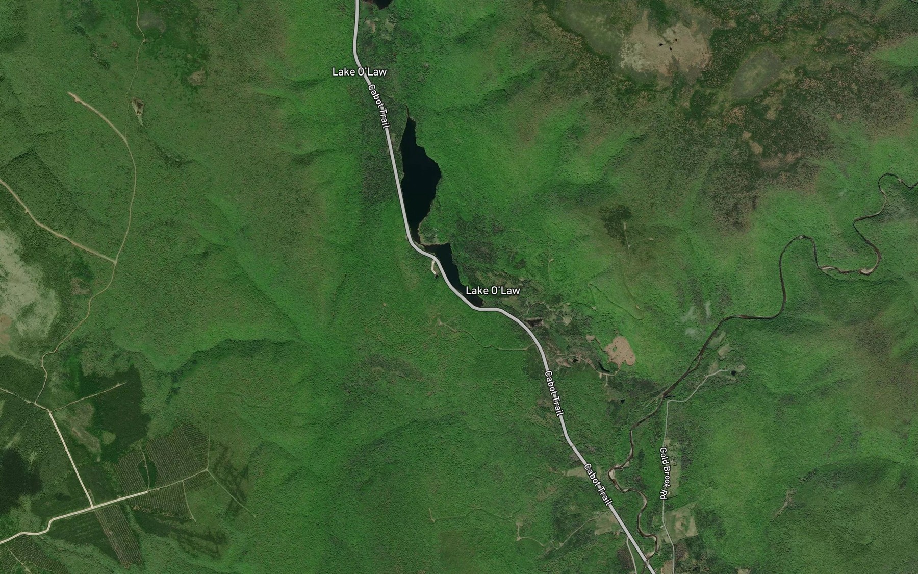 Satellite map of the Third Lake O'Law