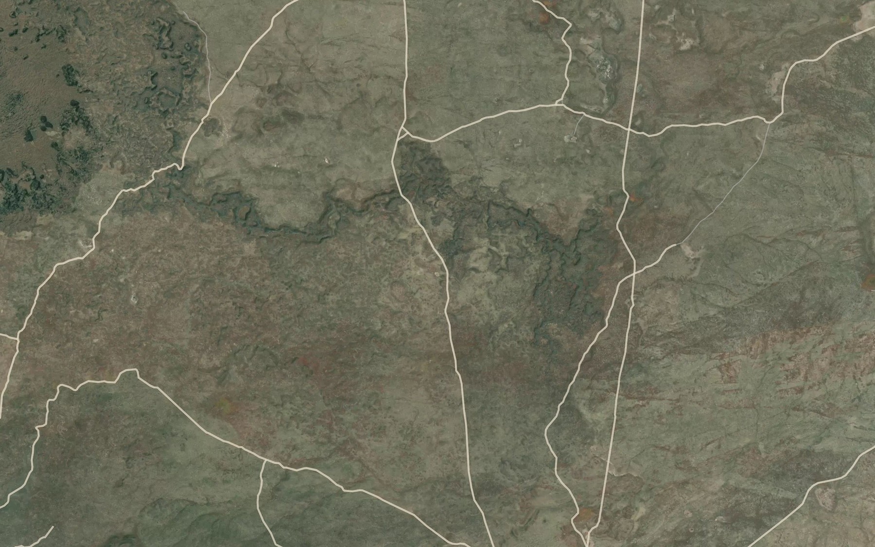 Satellite map of the Carlotta Reservoir