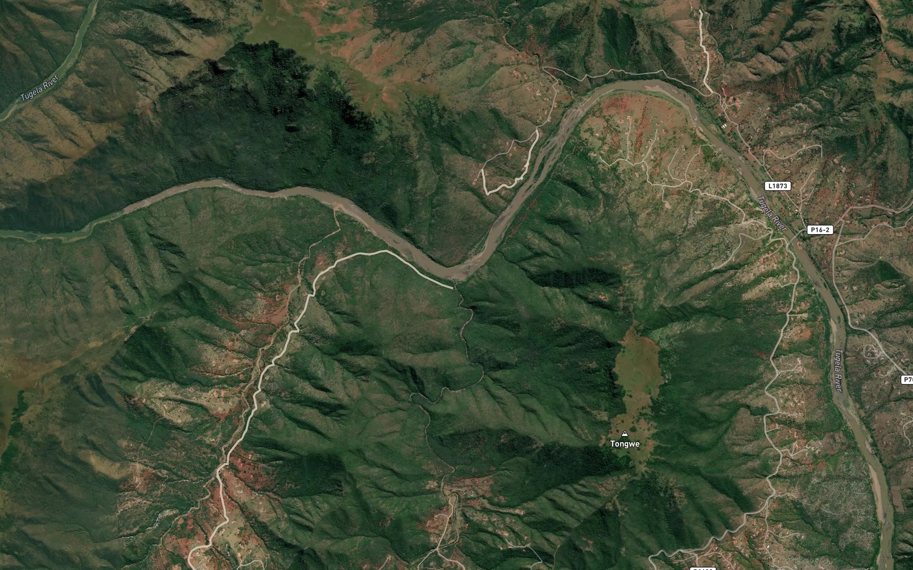 Satellite map of the Ngcaza
