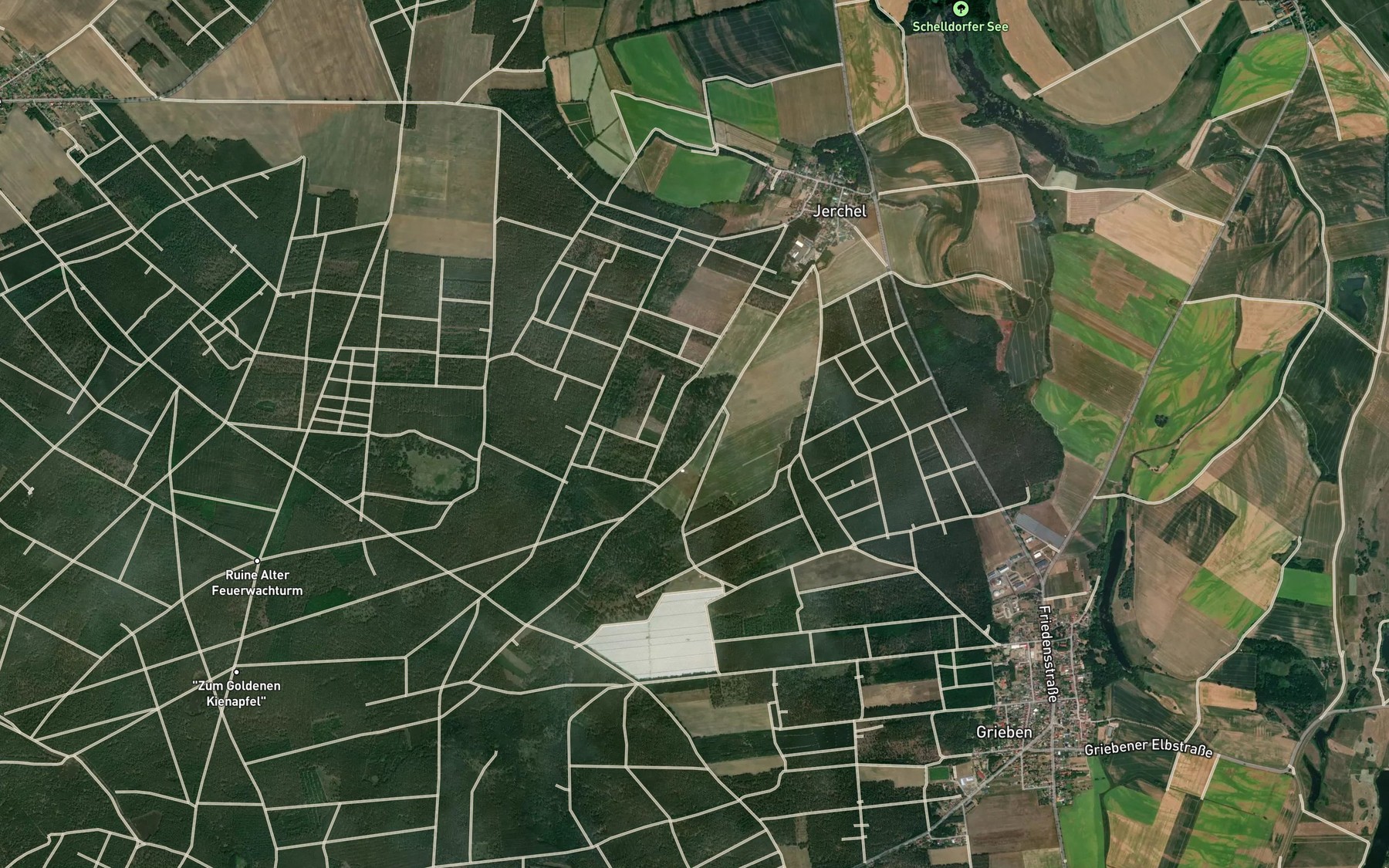 Satellite map of the Allerkanal