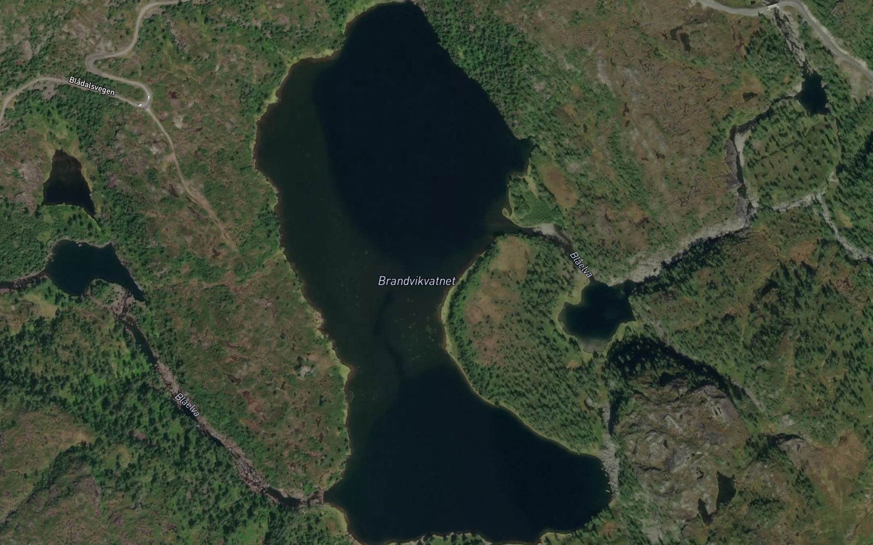Satellite map of the Brandvikvatnet