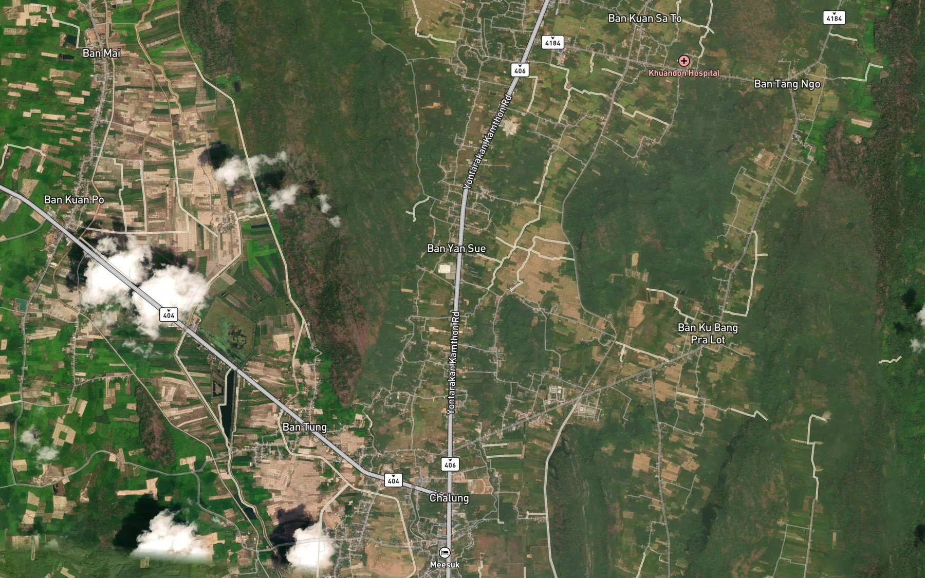 Satellite map of the Huai Khla
