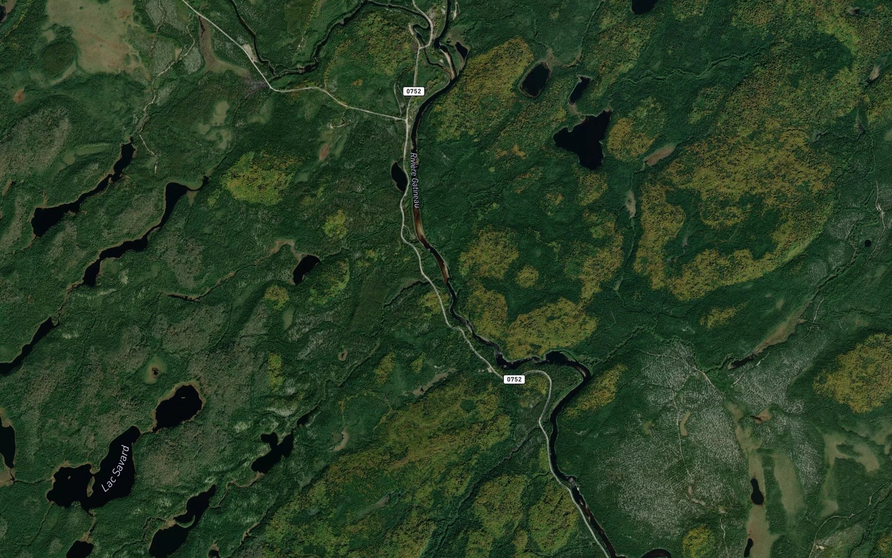 Satellite map of the Ruisseau Lepage