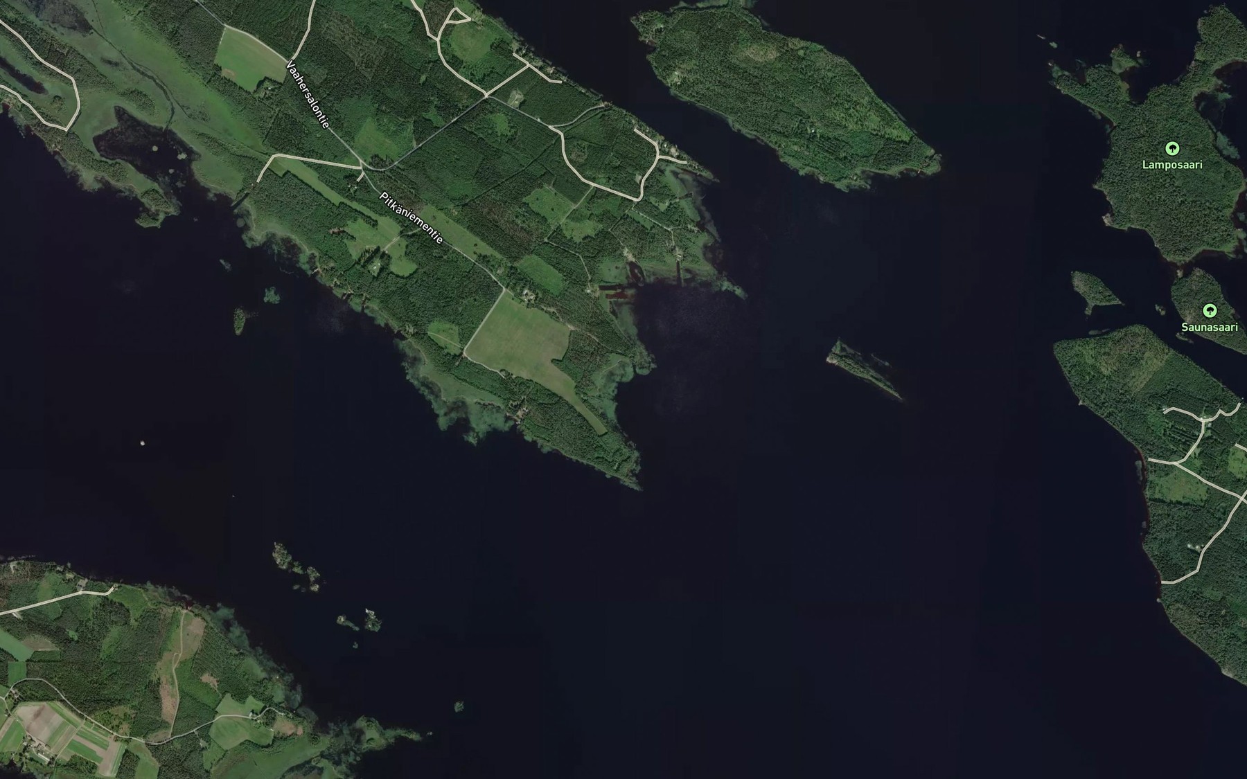 Satellite map of the Halmelahti