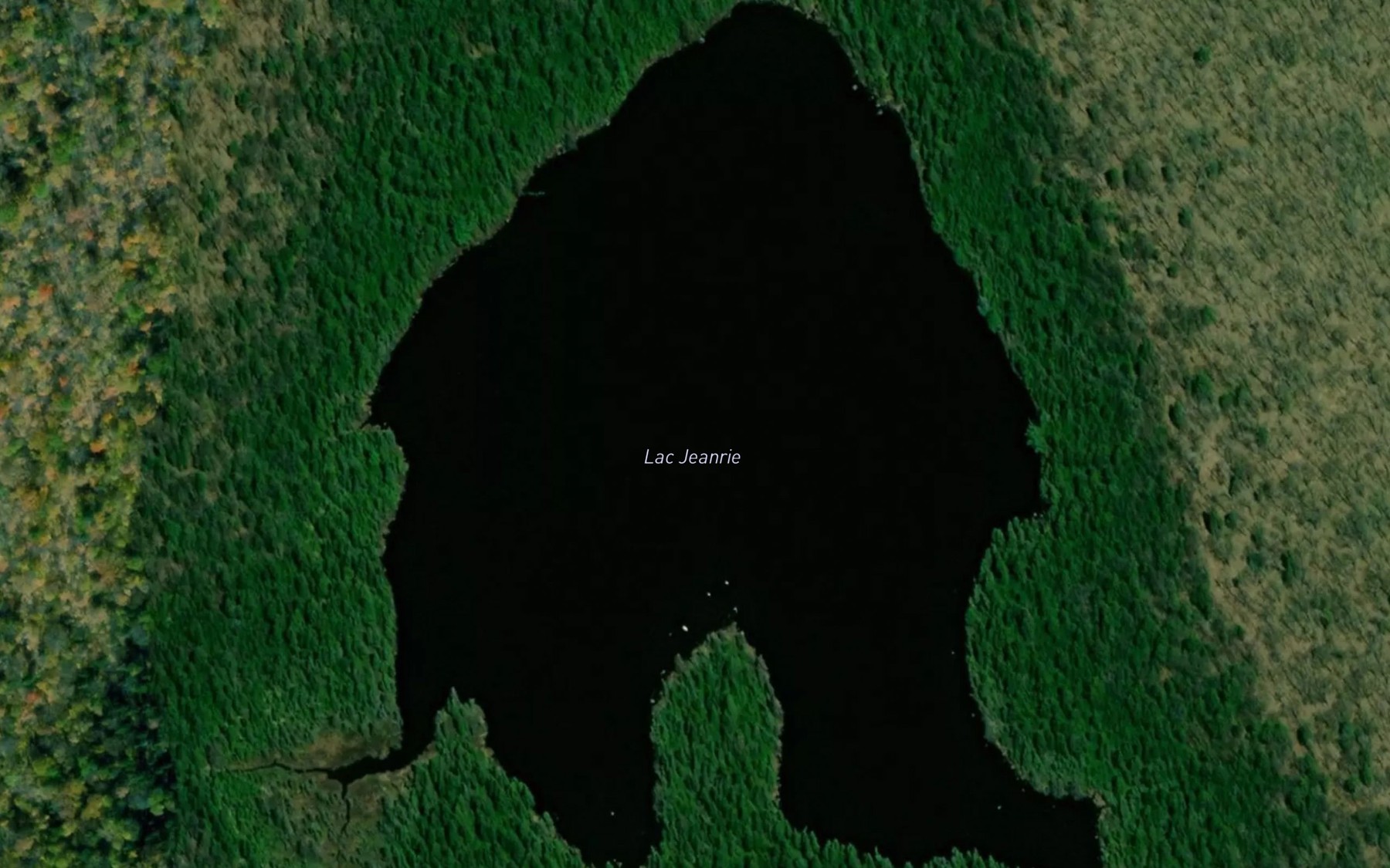 Satellite map of the Lac Jeanrie