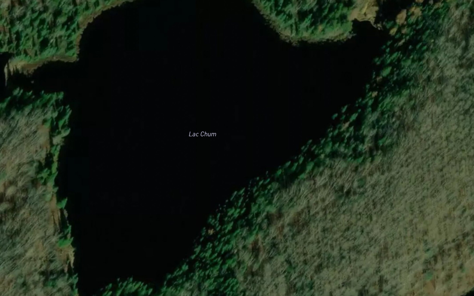 Satellite map of the Lac Chum
