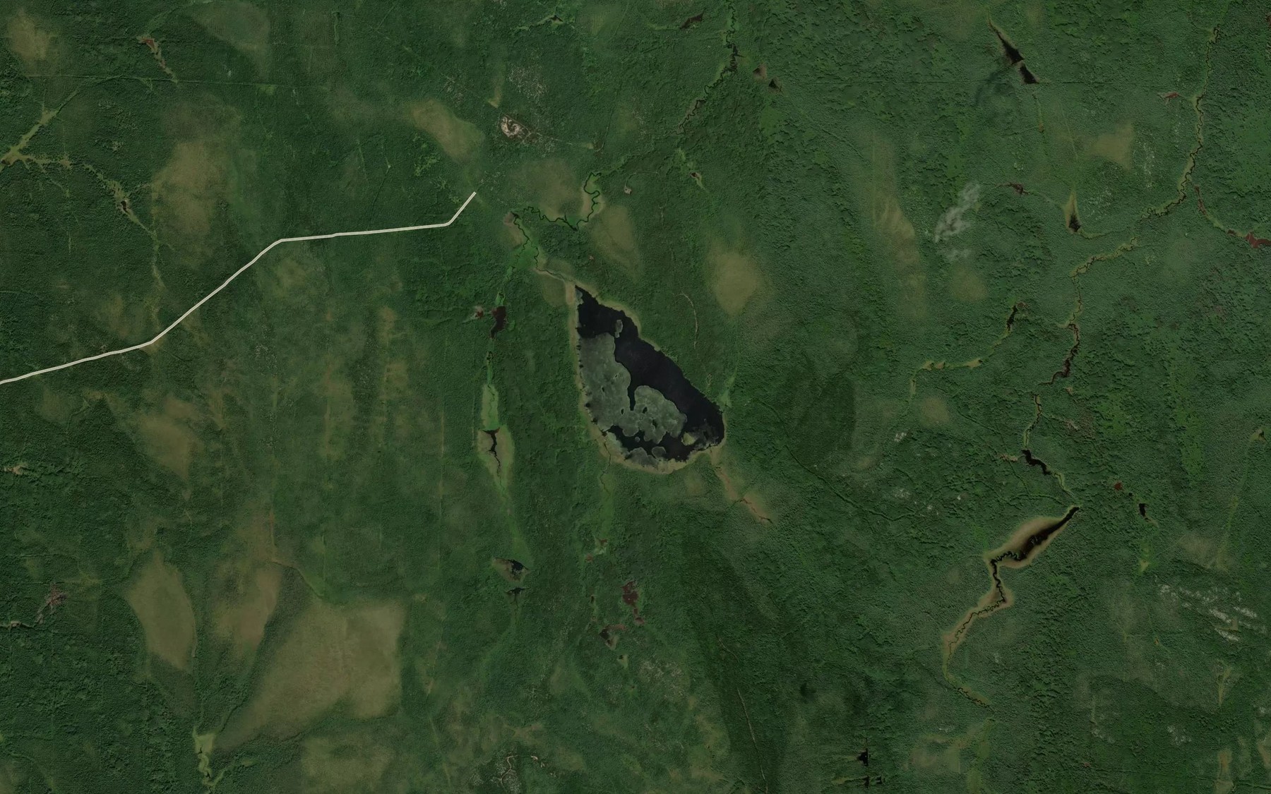 Satellite map of the Abbotsford Lake