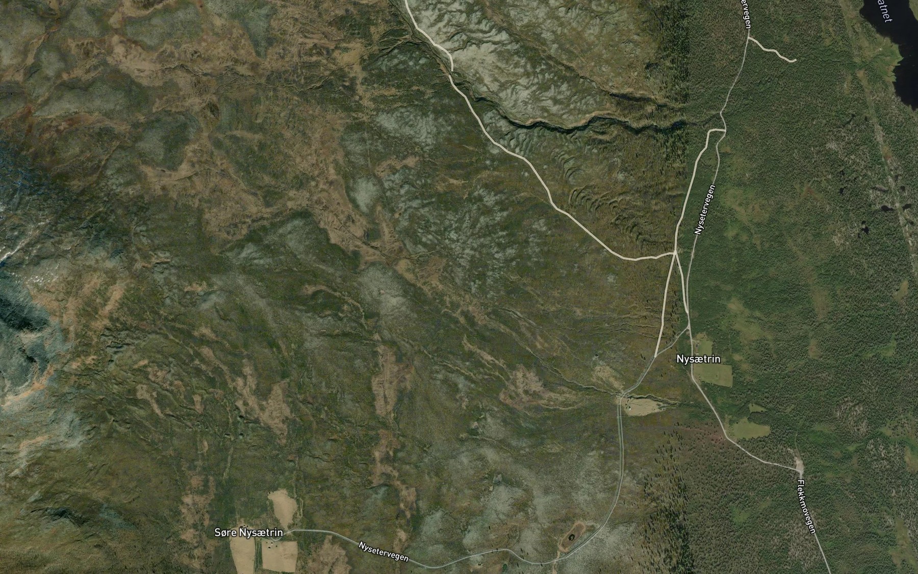 Satellite map of the Holbekken