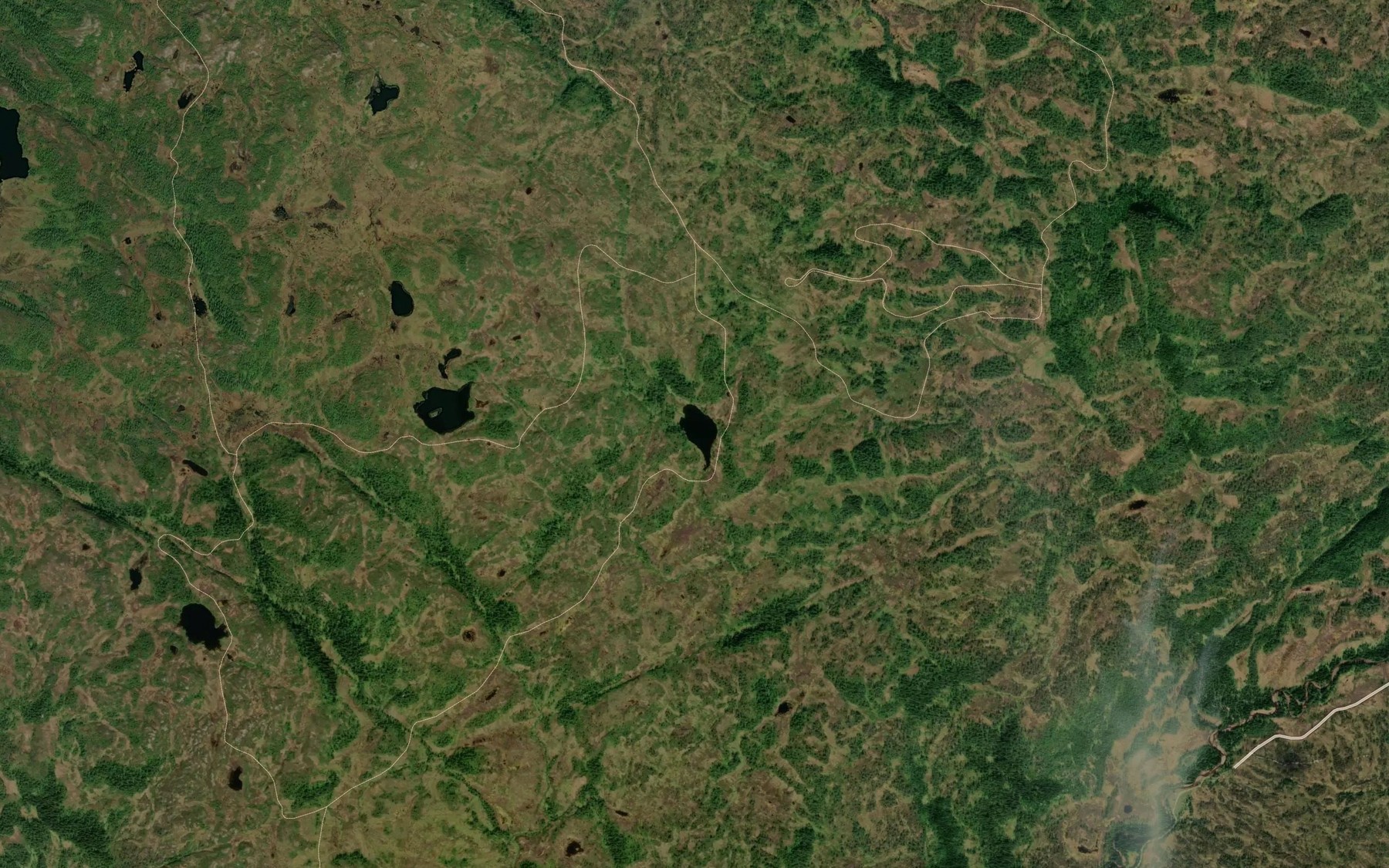 Satellite map of the Fisknestjorna