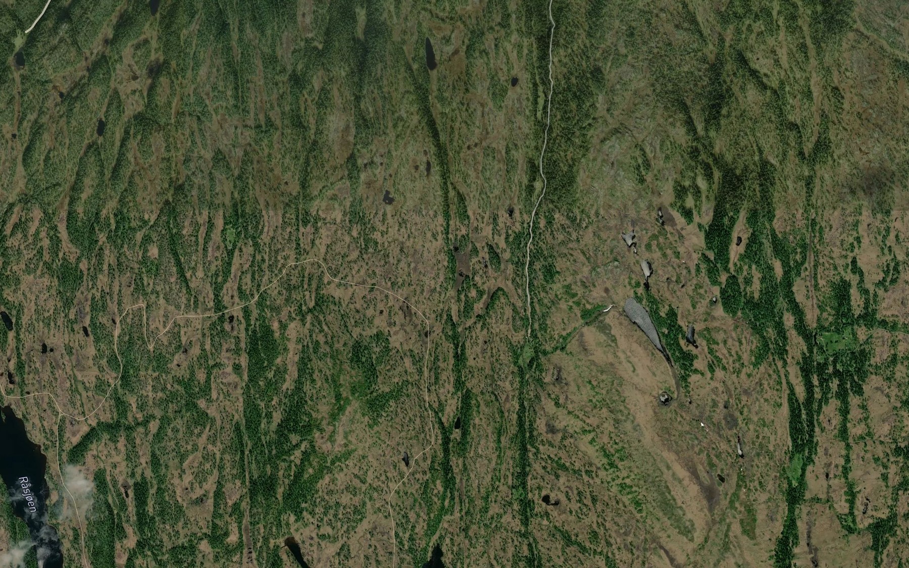Satellite map of the Tilderbekken