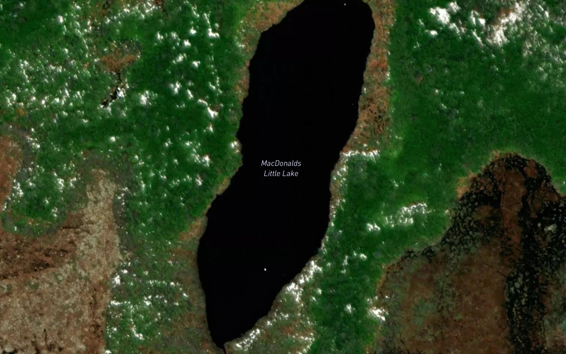 Satellite map of the MacDonalds Little Lake