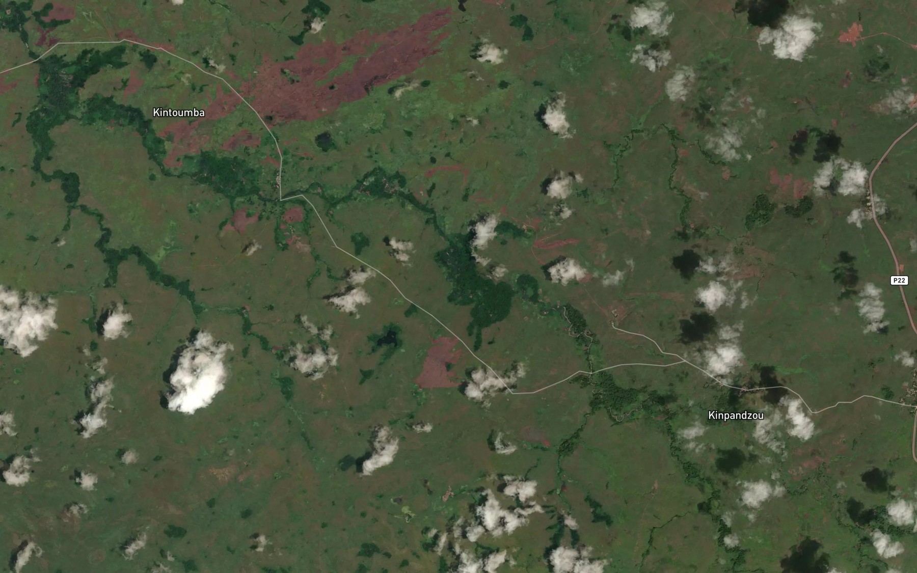 Satellite map of the Kimpandzou