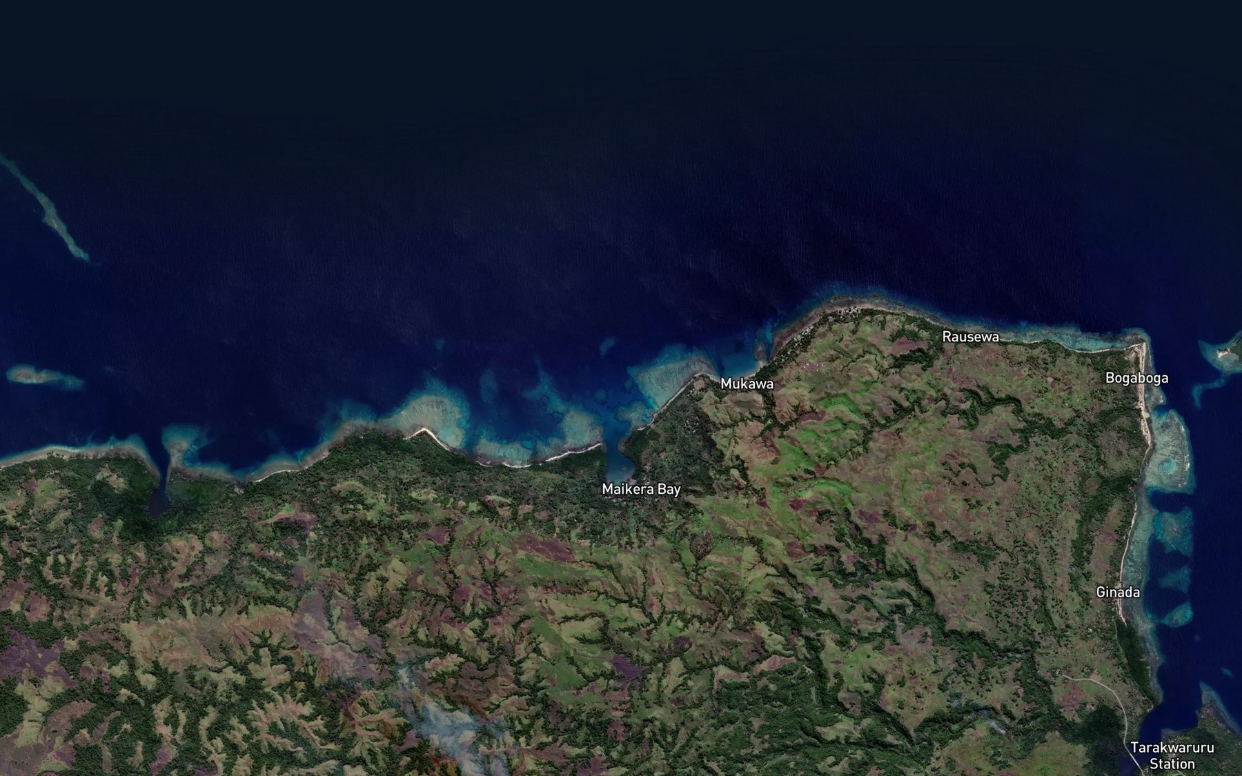 Satellite map of the Larikuku Bay