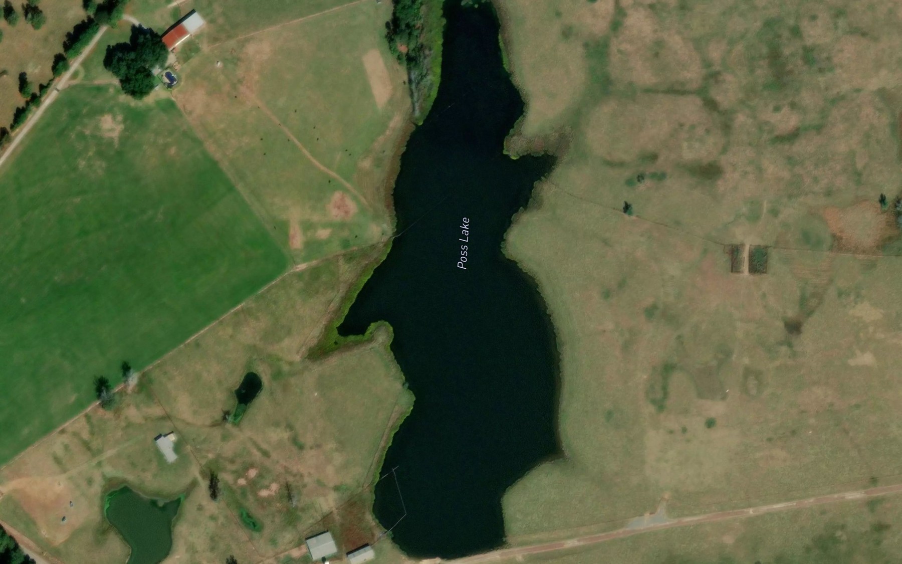 Satellite map of the Poss Lake