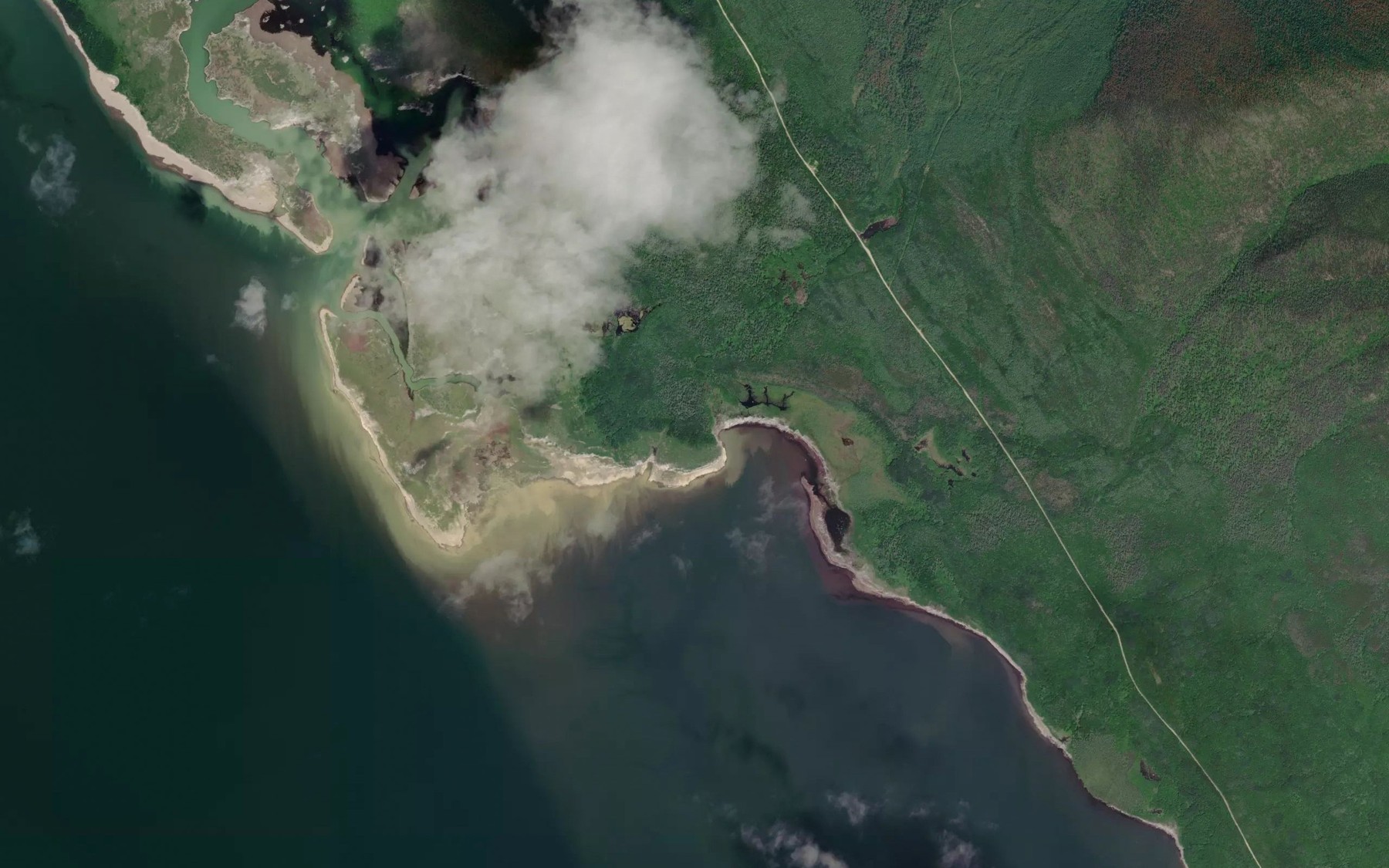 Satellite map of the Shovel Creek