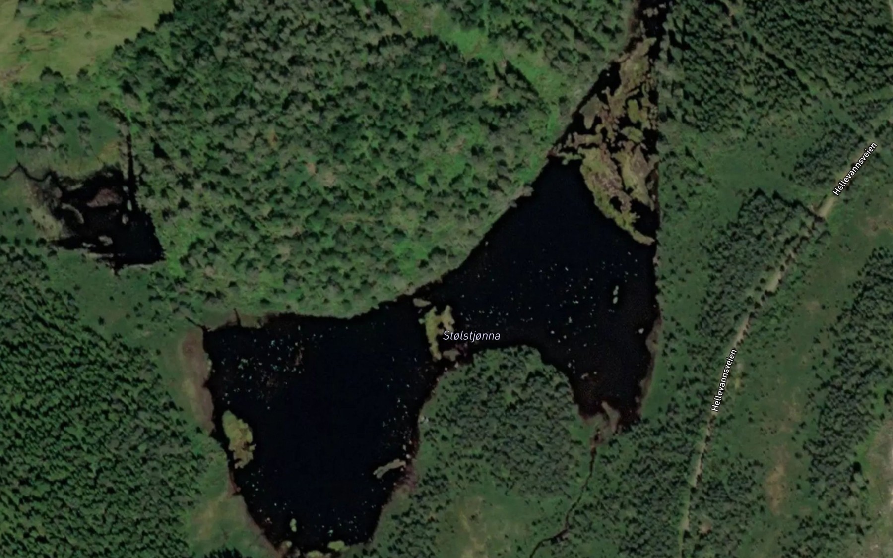 Satellite map of the Stolstjonna