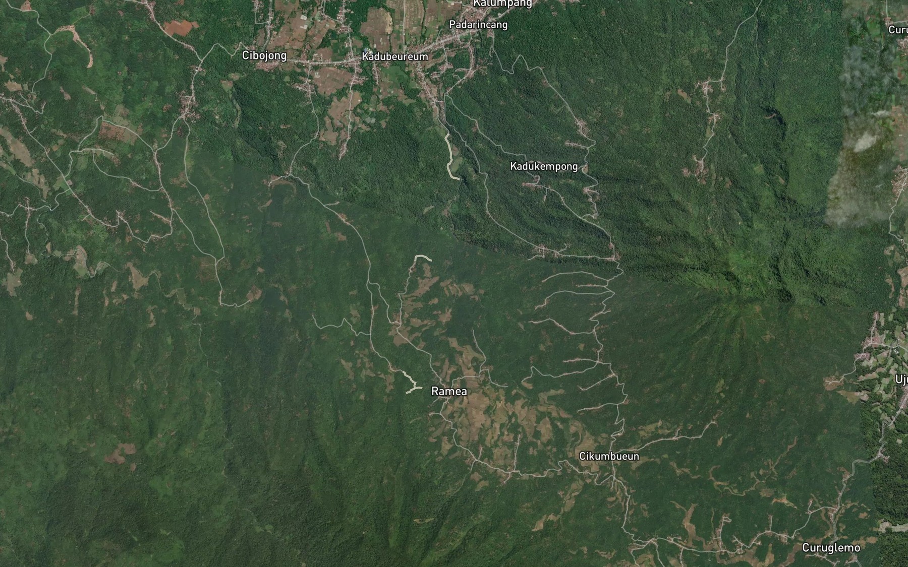 Satellite map of the Ci Bungaulu