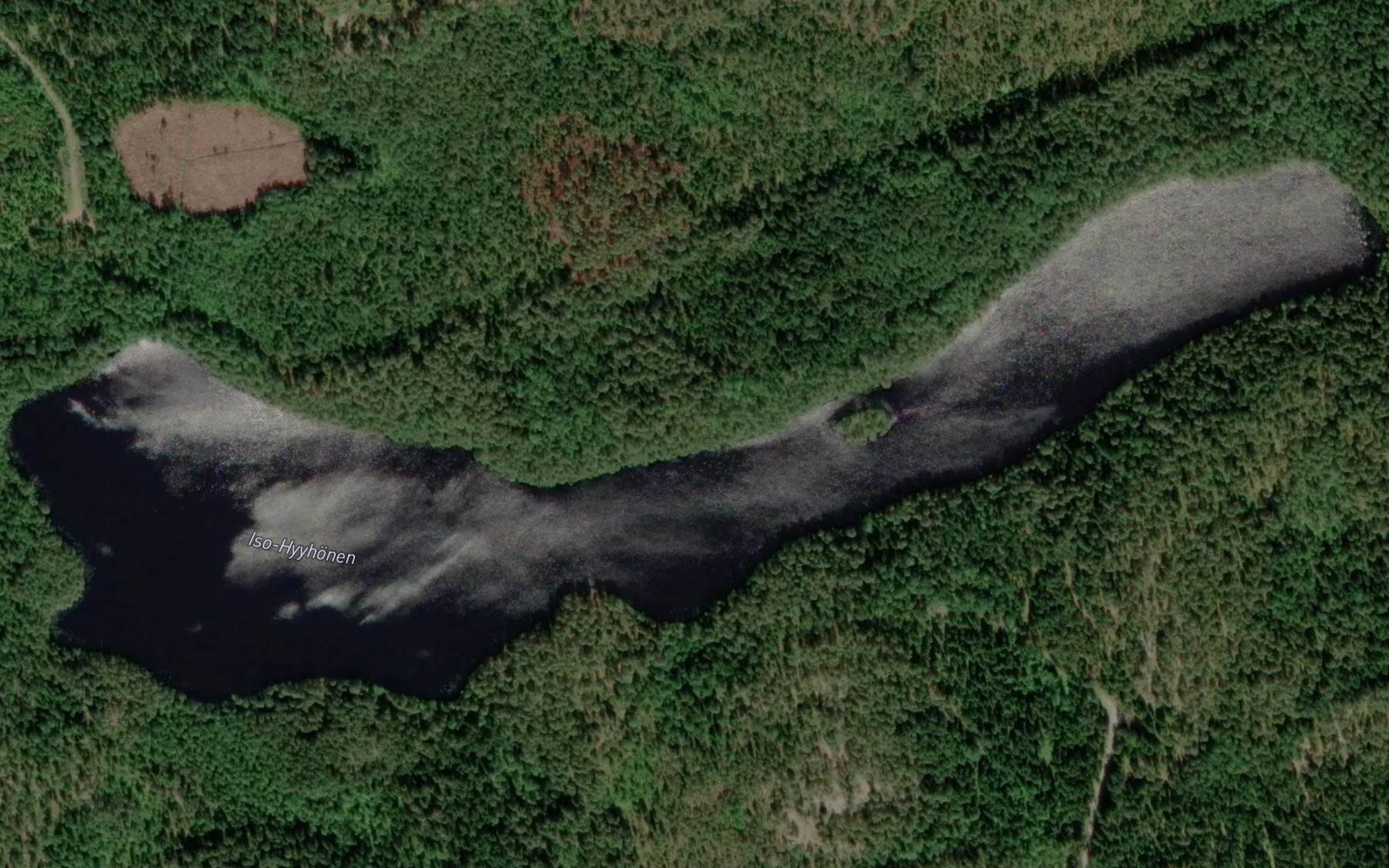 Satellite map of the Iso-Hyyhonen