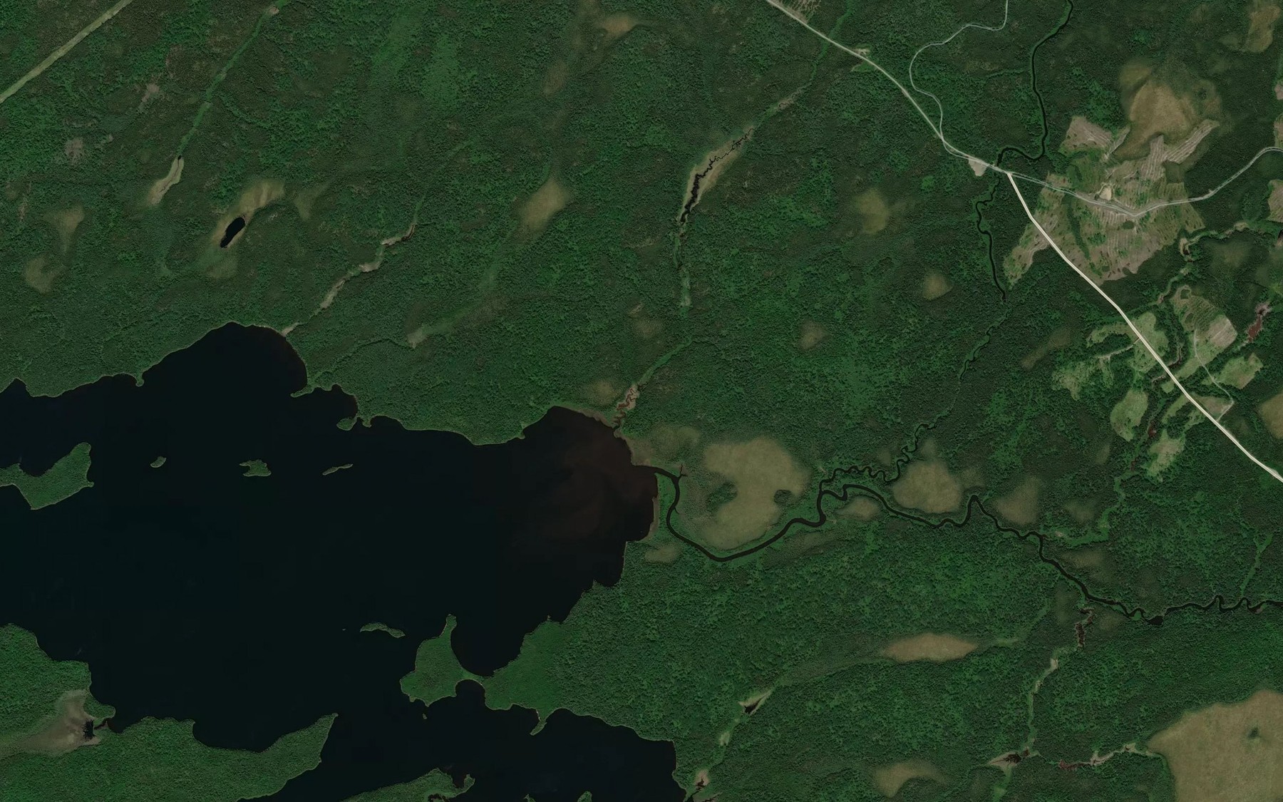 Satellite map of the Ruisseau Malouin