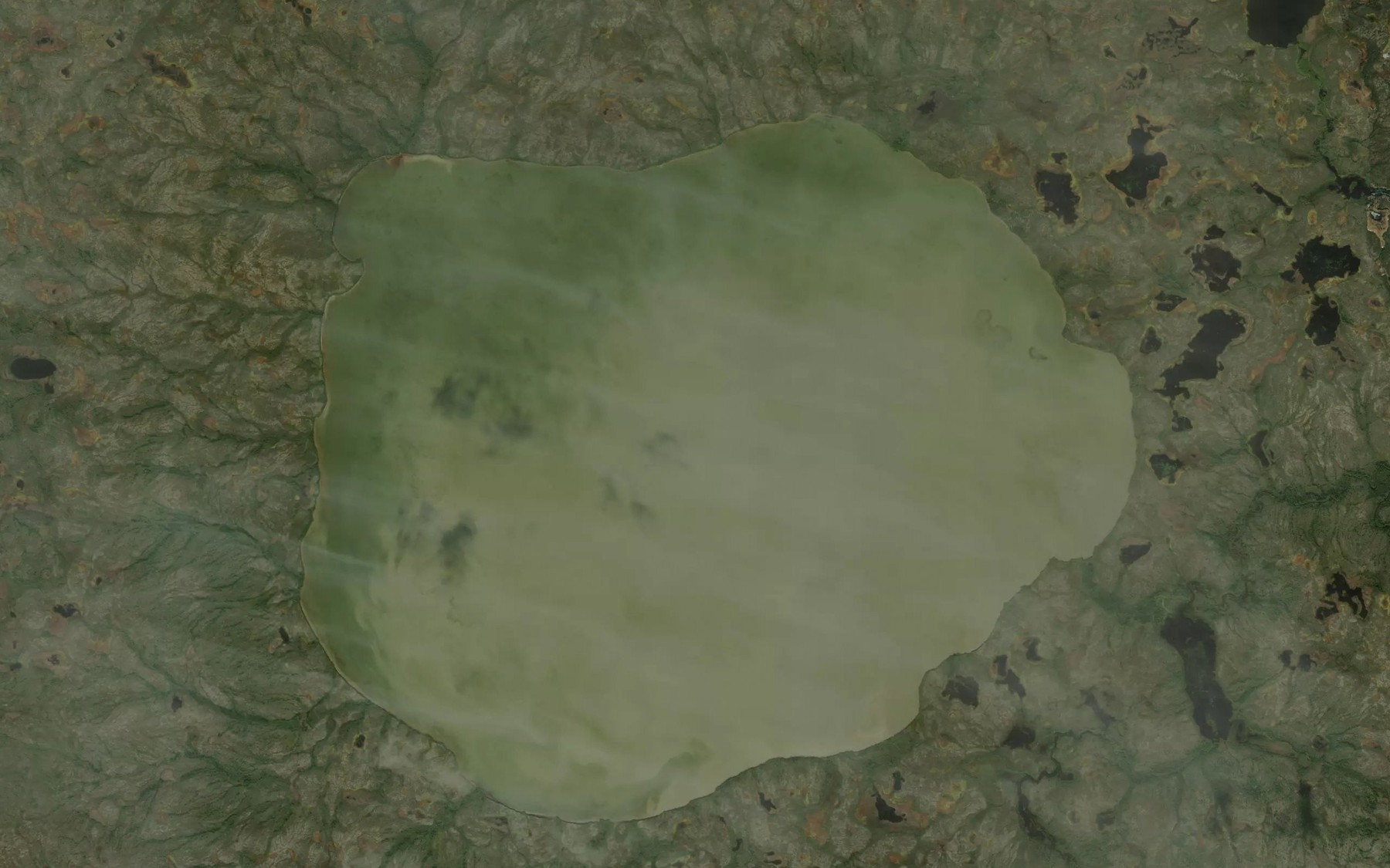 Satellite map of the McIntyre Lake