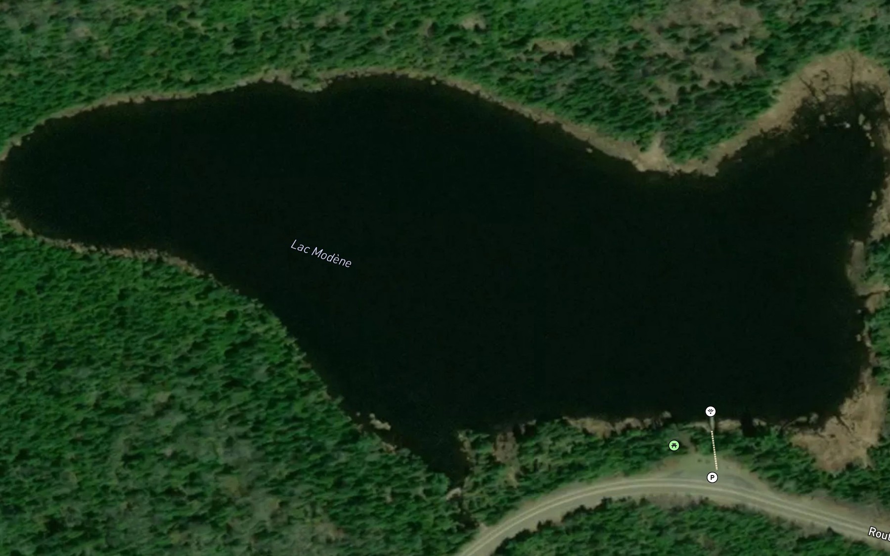 Satellite map of the Lac Modene
