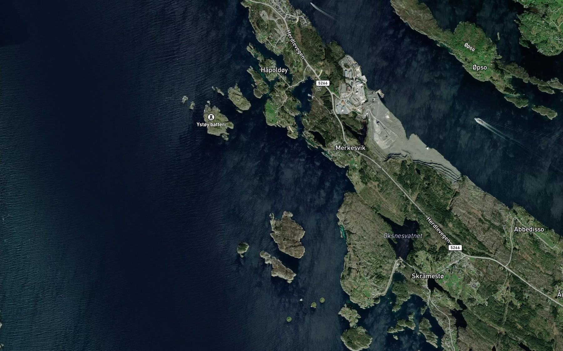 Satellite map of the Gullbrandsosen