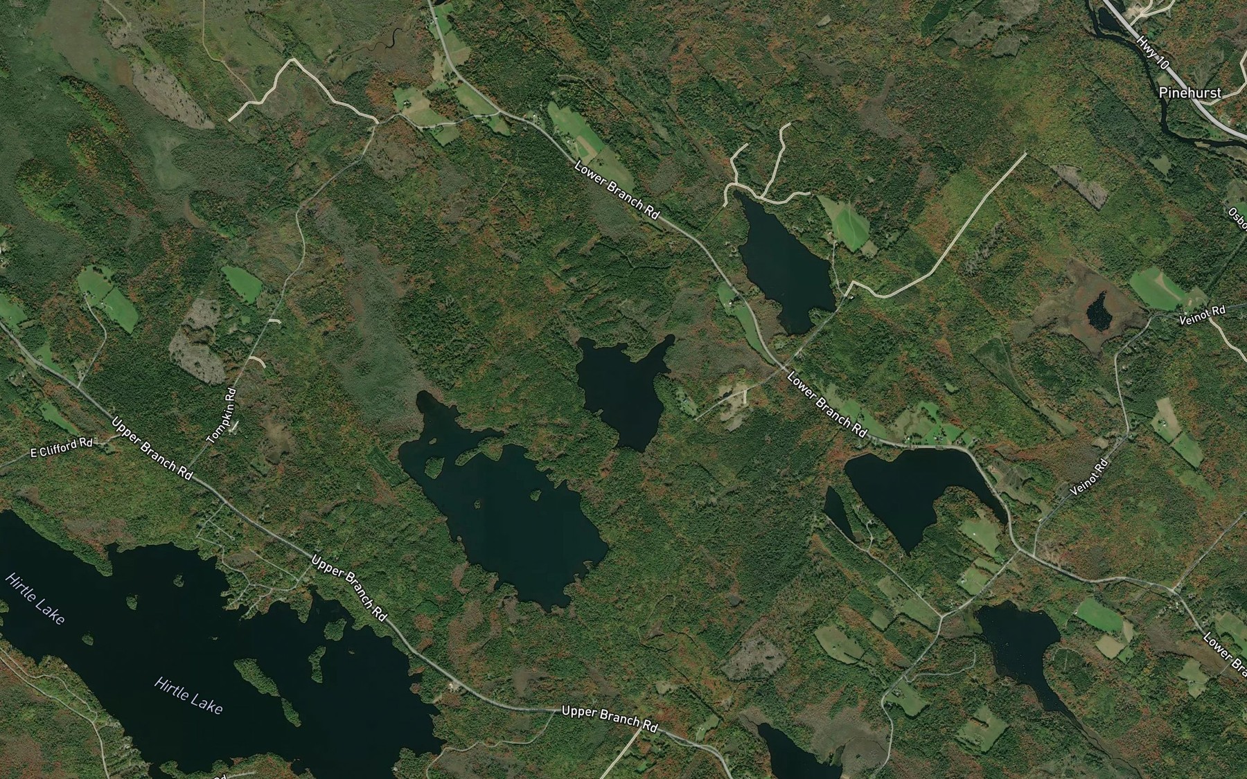 Satellite map of the Maders Lake