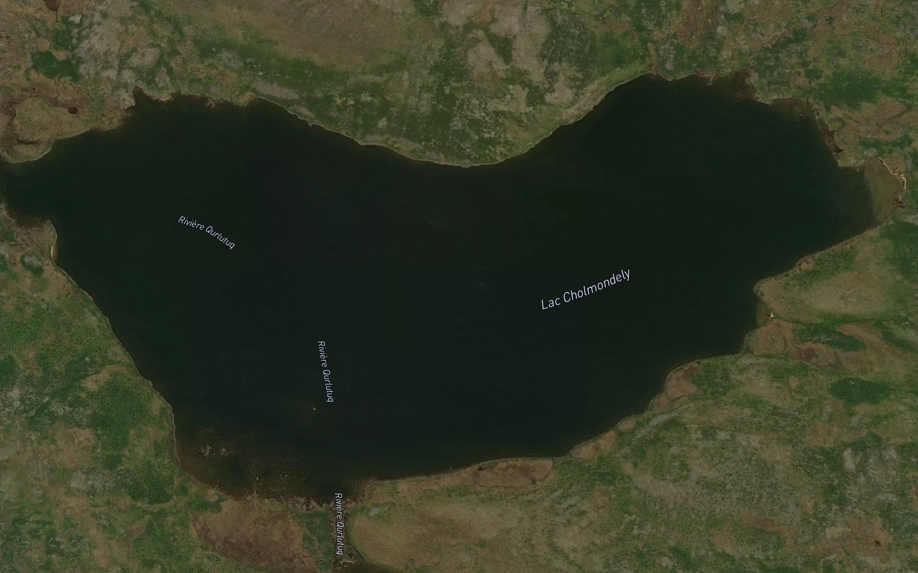 Satellite map of the Lac Cholmondely