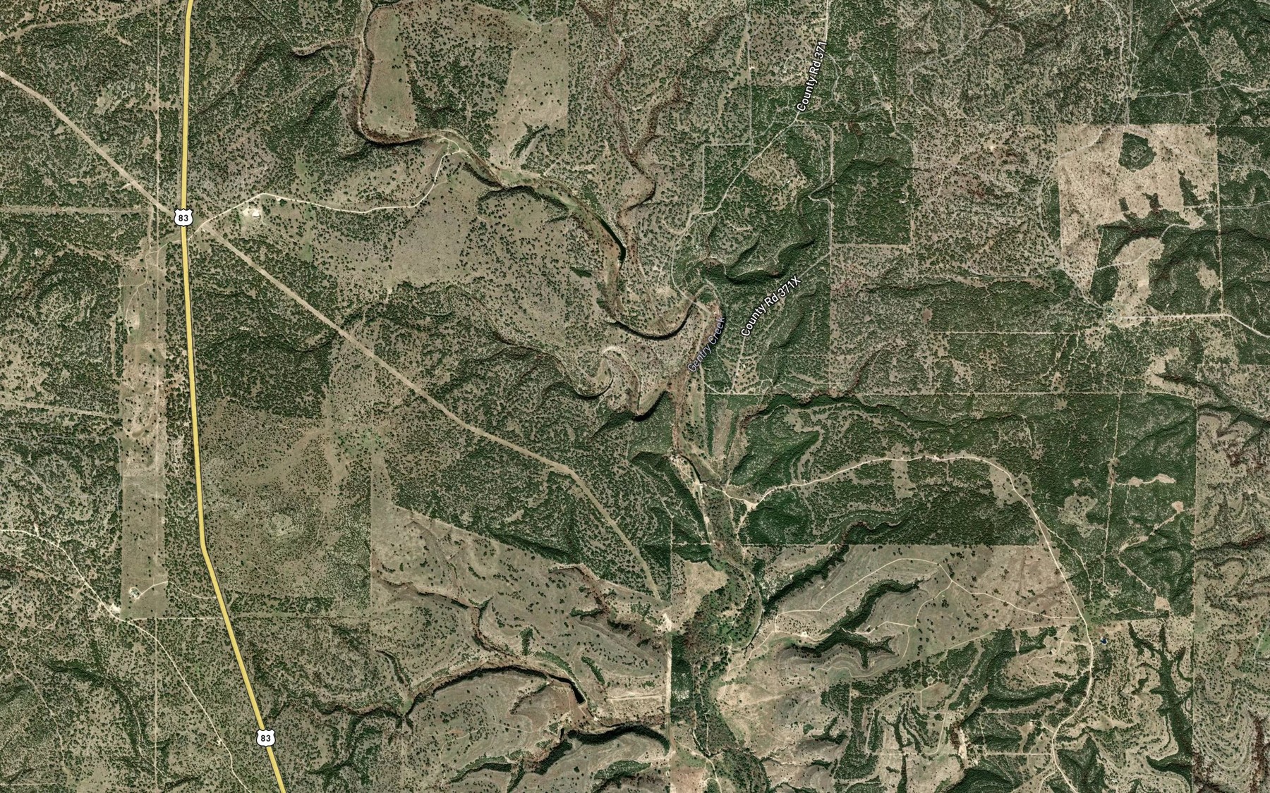Satellite map of the Gorman Spring