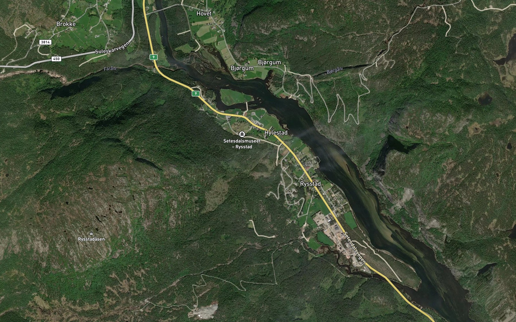 Satellite map of the Hamarsbekken