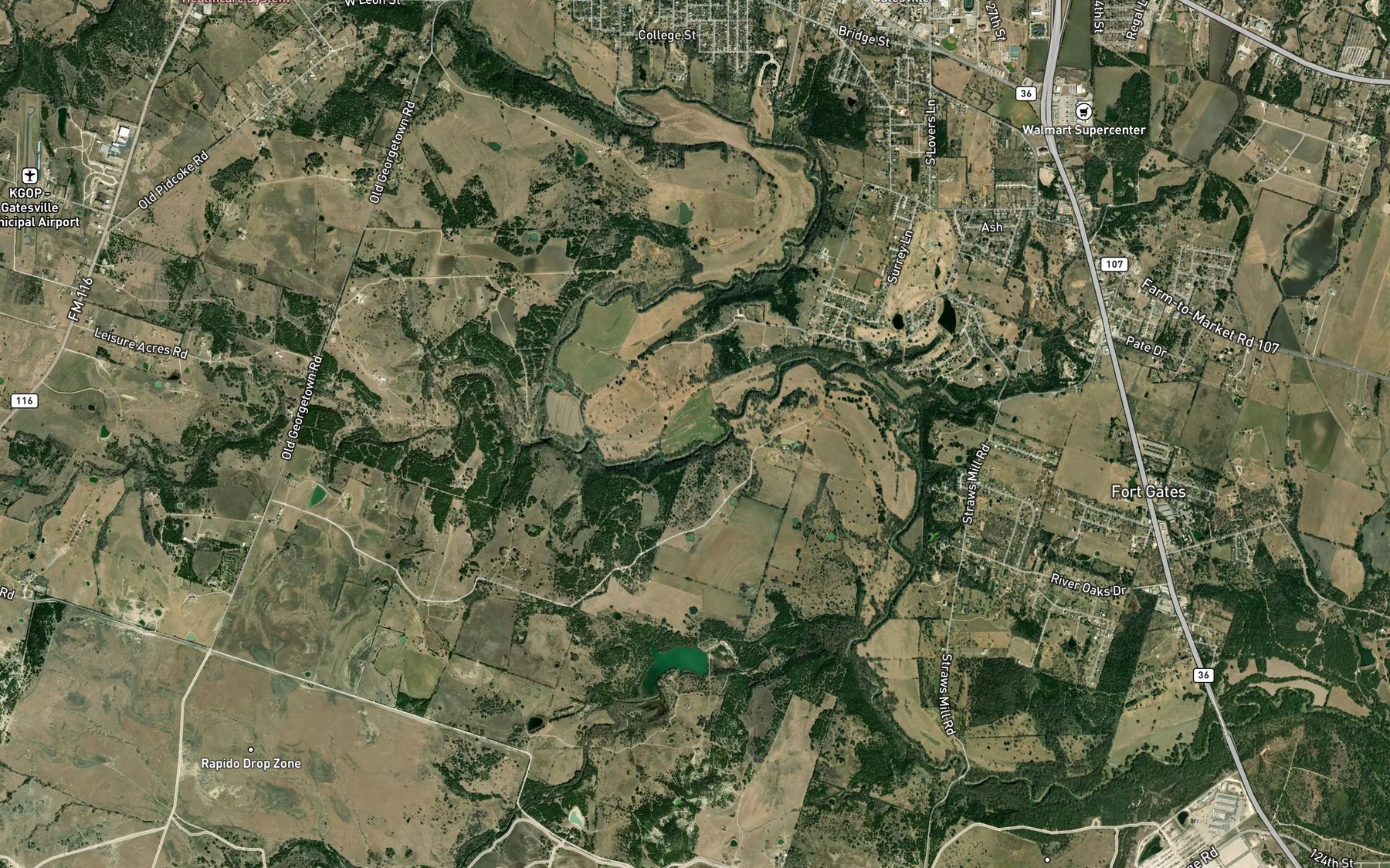 Satellite map of the Kercho Lake