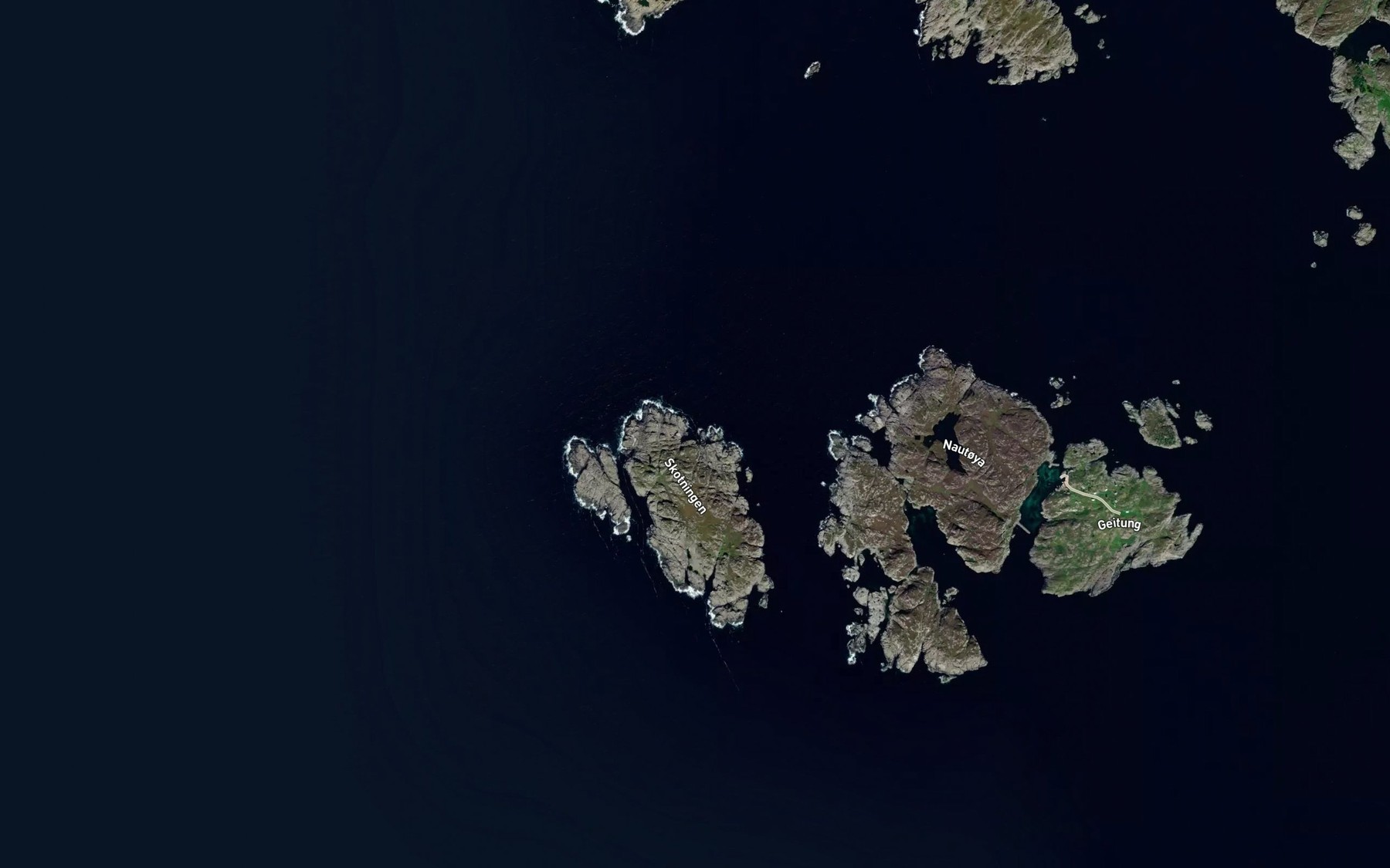Satellite map of the Nordra Vika
