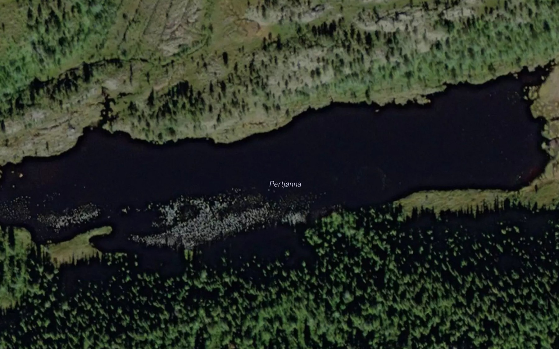 Satellite map of the Pertjorna