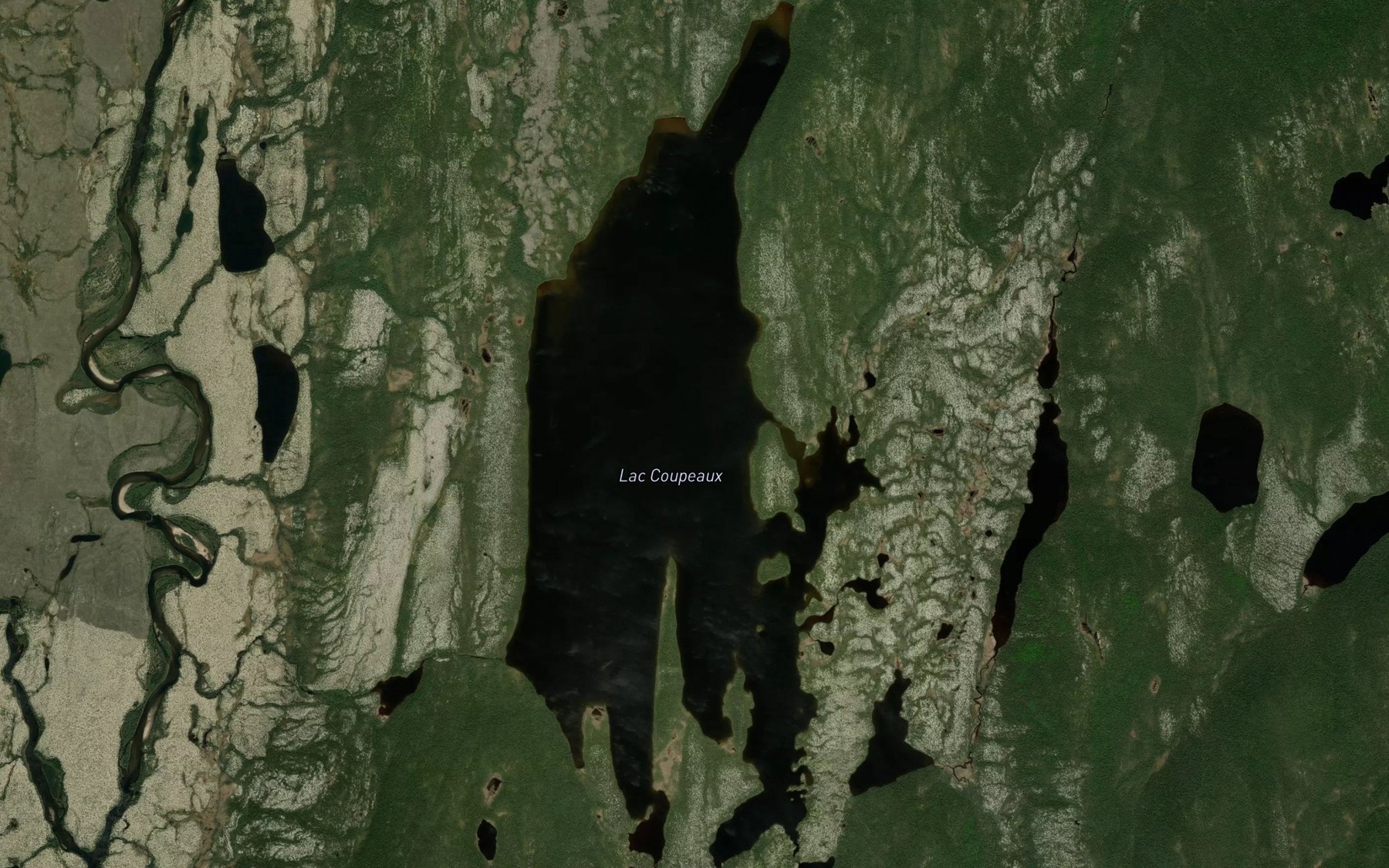 Satellite map of the Lac Coupeaux