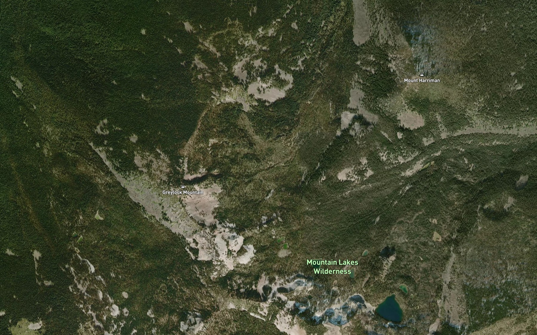 Satellite map of the Storm Lake