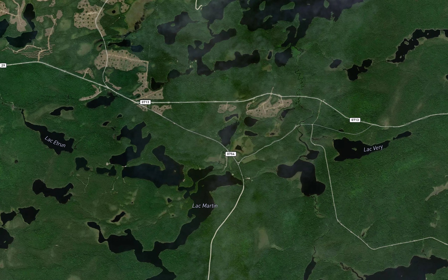 Satellite map of the Lac Marsh