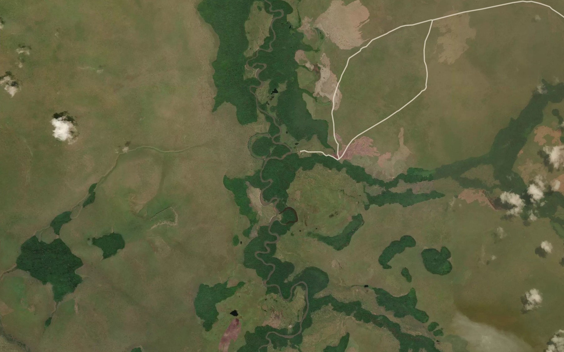 Satellite map of the Galingolo