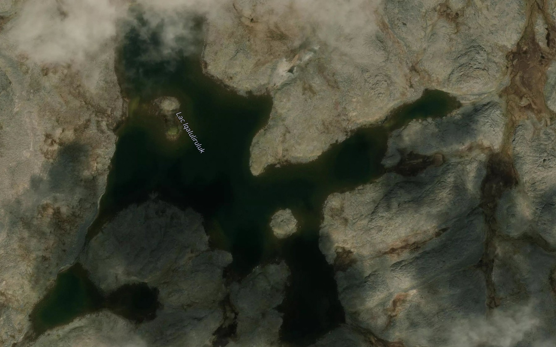 Satellite map of the Lac Iqaluliruluk
