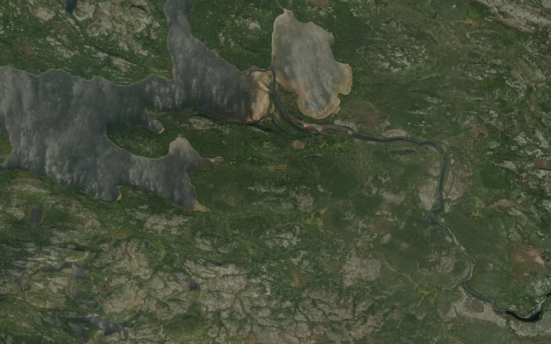 Satellite map of the Riviere Wakwapusistikw
