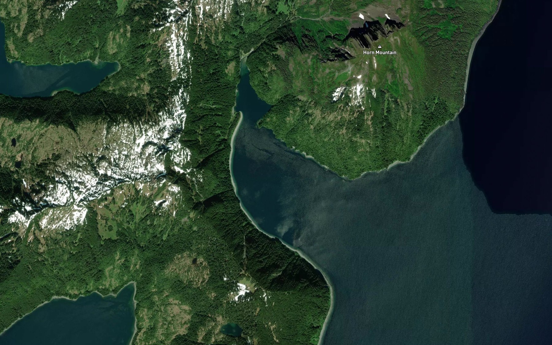 Satellite map of the Hogan Bay